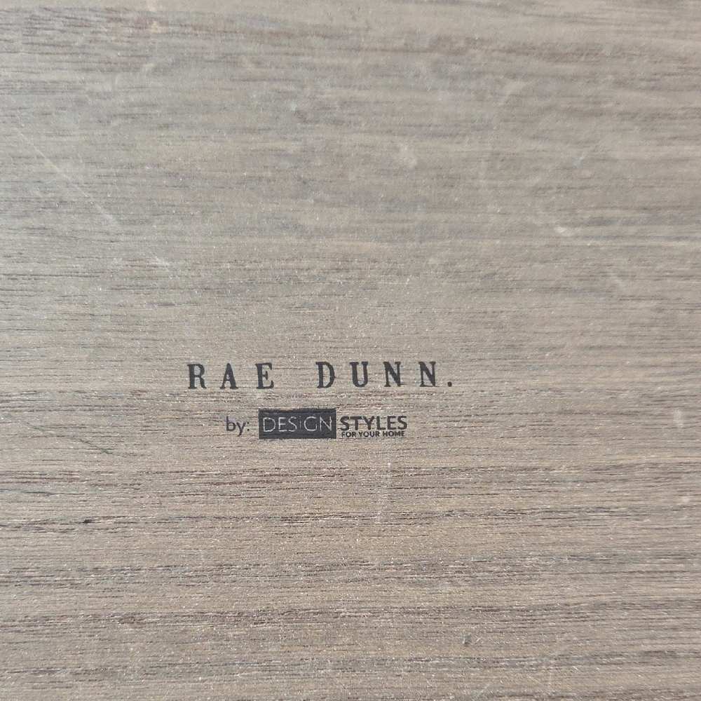 Rae Dunn Wooden Surface with Text - Picture 6 of 6